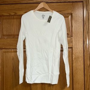 NWT J. Crew Ivory Perfect Fit Size L